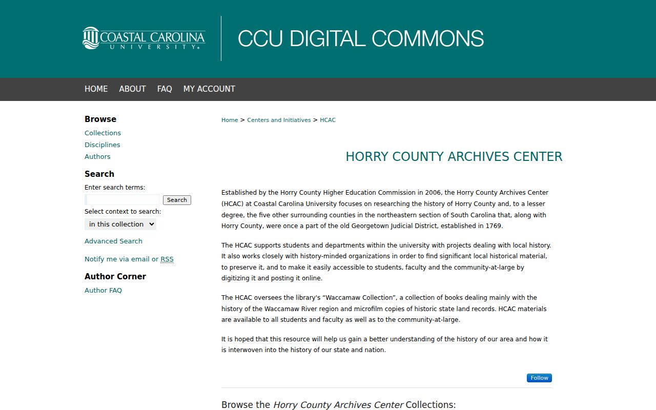 Myrtle Beach city directory research source at the Horry County Archives Center